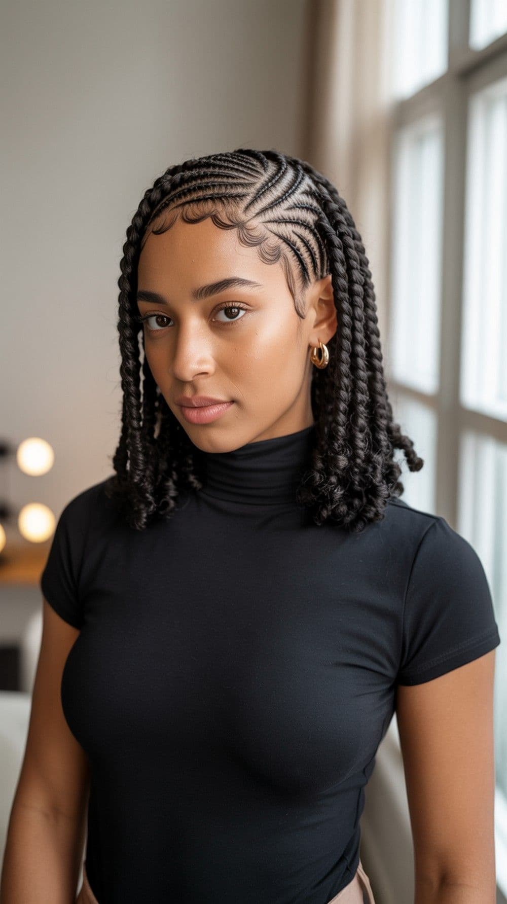 Cornrows géométriques